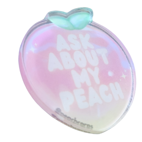 Cheeky Peach Pin