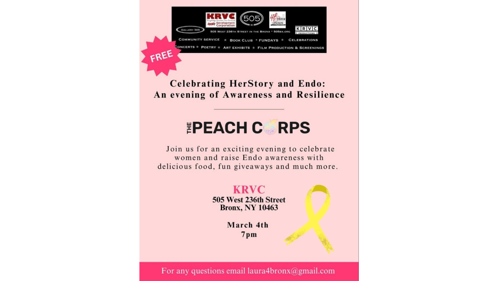 Celebrating HerStory and Endo Health: An Evening of Awareness and Resilience