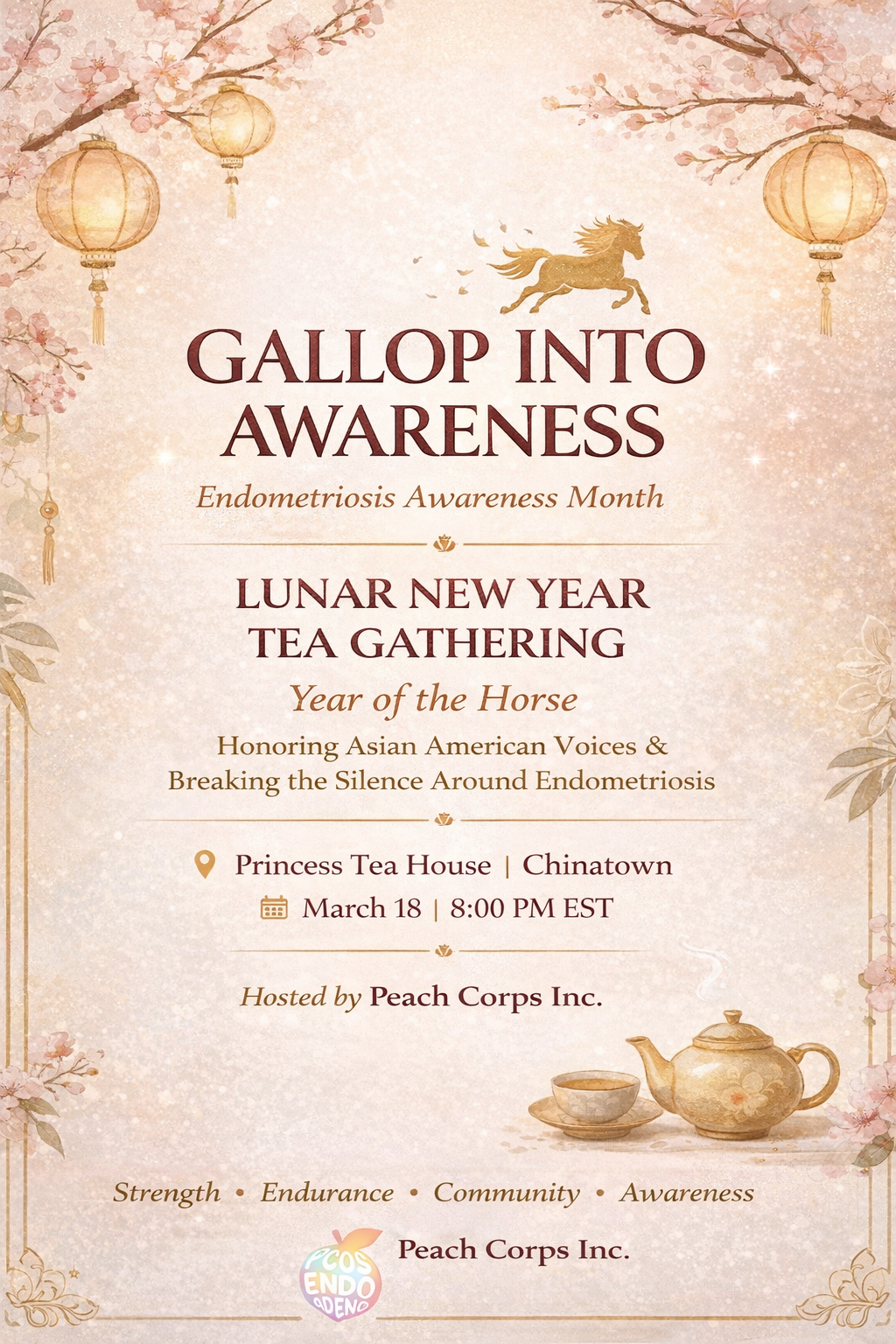 Gallop into Awareness: Lunar New Year and AAAPI Endometriosis Night